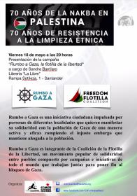 Presentación de la campaña Rumbo a Gaza. La Libre. Santander
